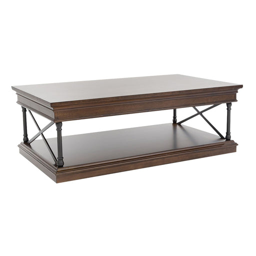 Tribeca Rectangular Cocktail Table in Cordovian Brown - Gibson McDonald Furniture & Mattress 