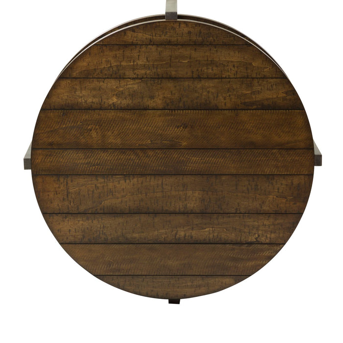 Breckinridge Round Cocktail Table in Mahogany - Gibson McDonald Furniture & Mattress 