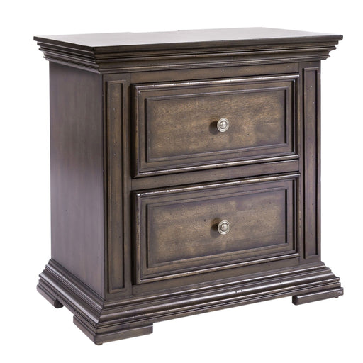 Big Valley 2 Drawer Night Stand w/ Charging Station - Gibson McDonald Furniture & Mattress 