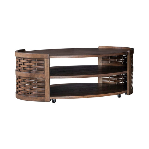 Warren Park Oval Cocktail Table - Gibson McDonald Furniture & Mattress 