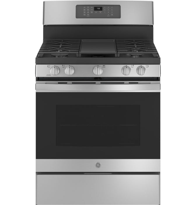 GE¨ 30" Free-Standing Gas Convection Range with No Preheat Air Fry