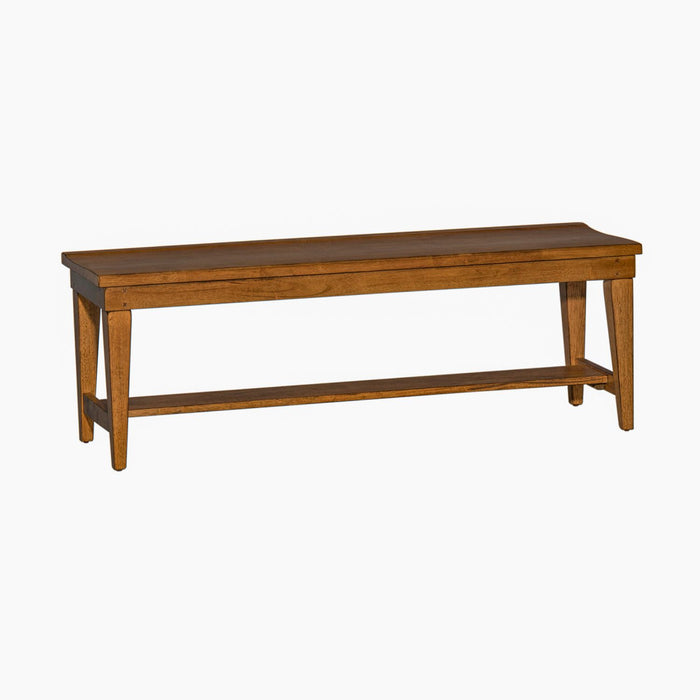 Hearthstone Bench in Rustic Oak - Gibson McDonald Furniture & Mattress 