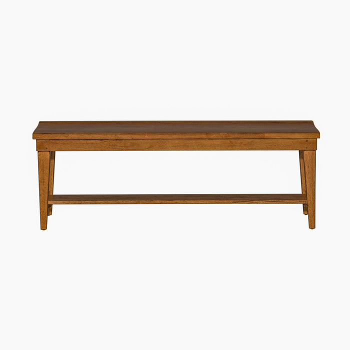 Hearthstone Bench in Rustic Oak - Gibson McDonald Furniture & Mattress 