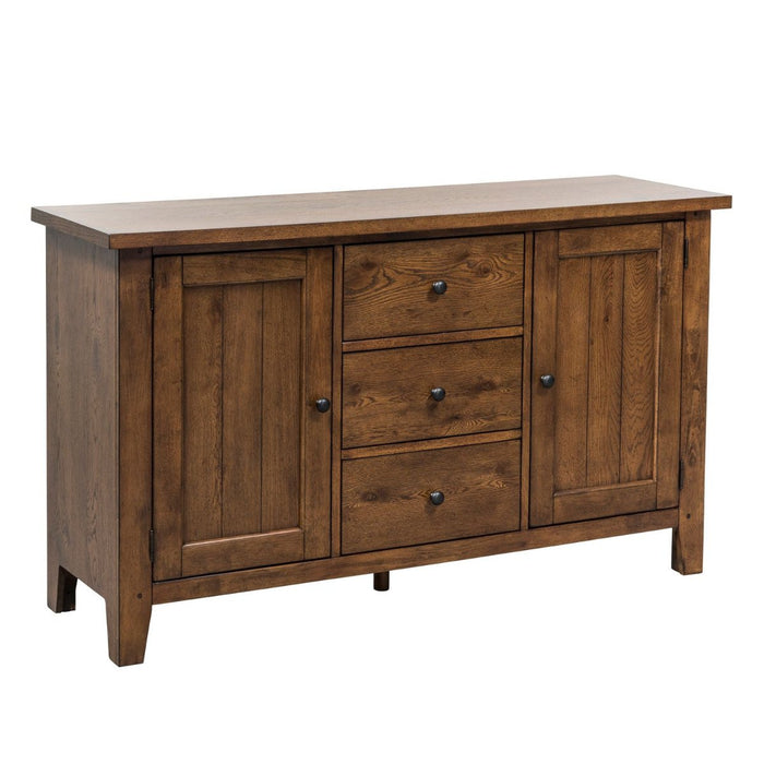 Liberty Furniture Hearthstone Buffet in Rustic Oak