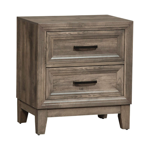 Ridgecrest 2 Drawer Nightstand in Cobblestone - Gibson McDonald Furniture & Mattress 