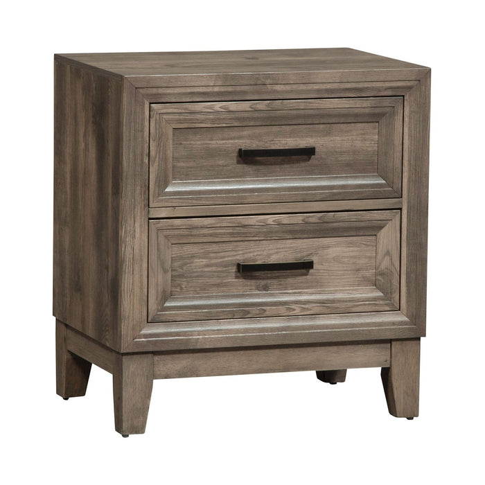Ridgecrest 2 Drawer Nightstand in Cobblestone - Gibson McDonald Furniture & Mattress 