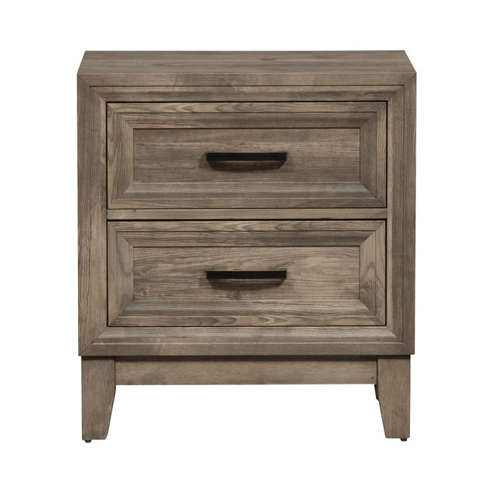 Ridgecrest 2 Drawer Nightstand in Cobblestone - Gibson McDonald Furniture & Mattress 