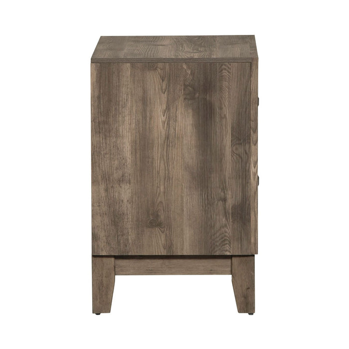Ridgecrest 2 Drawer Nightstand in Cobblestone - Gibson McDonald Furniture & Mattress 