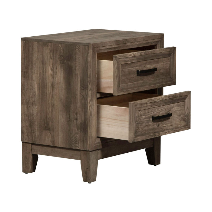 Ridgecrest 2 Drawer Nightstand in Cobblestone - Gibson McDonald Furniture & Mattress 