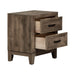 Ridgecrest 2 Drawer Nightstand in Cobblestone - Gibson McDonald Furniture & Mattress 