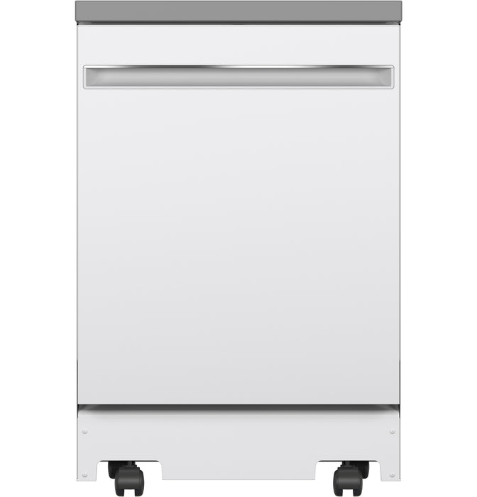 GE¨ ENERGY STAR¨ 24" Stainless Steel Interior Portable Dishwasher with Sanitize Cycle