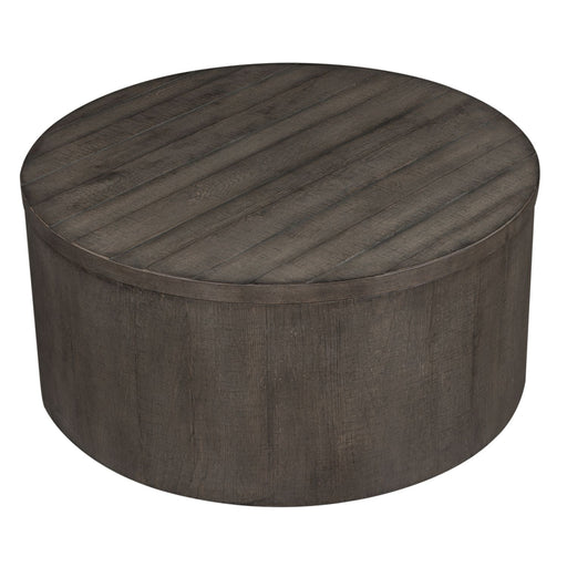 Modern Farmhouse Drum Cocktail Table - Gibson McDonald Furniture & Mattress 