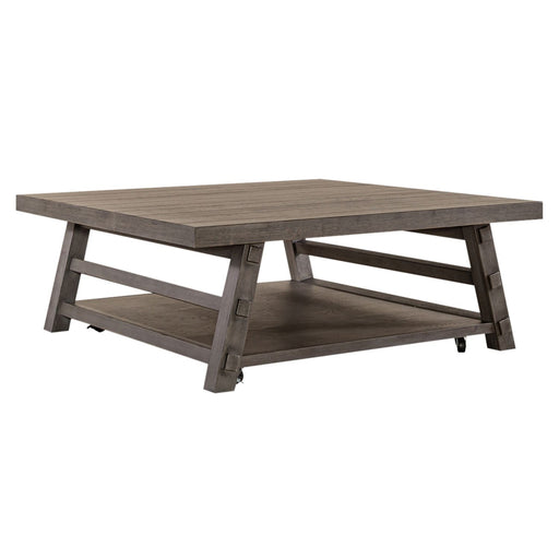 Modern Farmhouse Oversized Square Cocktail Table - Gibson McDonald Furniture & Mattress 