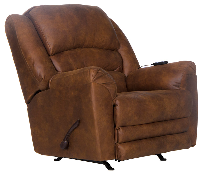 Hayden Chaise Rocker Recl w/Heat/Massage & Oversize Xtra Comfort Footrest - Gibson McDonald Furniture & Mattress 
