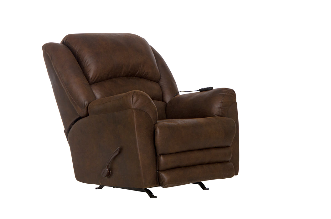Hayden Chaise Rocker Recl w/Heat/Massage & Oversize Xtra Comfort Footrest - Gibson McDonald Furniture & Mattress 