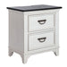 Allyson Park 2 Drawer Nightstand with Charging Station in White - Gibson McDonald Furniture & Mattress 
