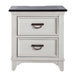 Allyson Park 2 Drawer Nightstand with Charging Station in White - Gibson McDonald Furniture & Mattress 
