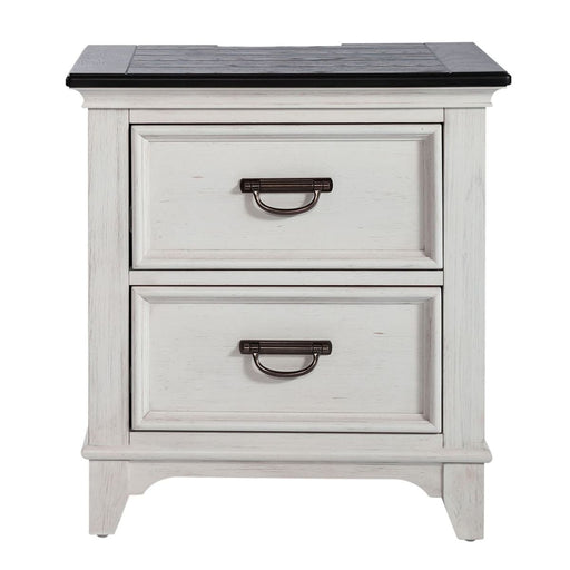Liberty Furniture Allyson Park 2 Drawer Nightstand with Charging Station in White image