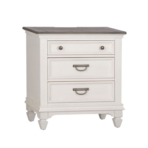 Allyson Park Nightstand in Wirebrushed White - Gibson McDonald Furniture & Mattress 
