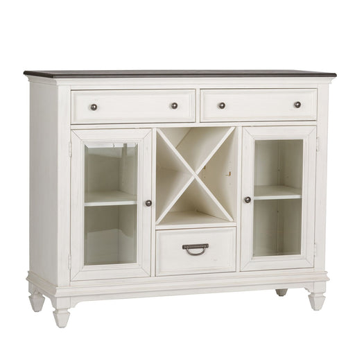 Allyson Park Buffet in White with Charcoal - Gibson McDonald Furniture & Mattress 