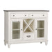 Allyson Park Buffet in White with Charcoal - Gibson McDonald Furniture & Mattress 