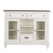 Allyson Park Buffet in White with Charcoal - Gibson McDonald Furniture & Mattress 