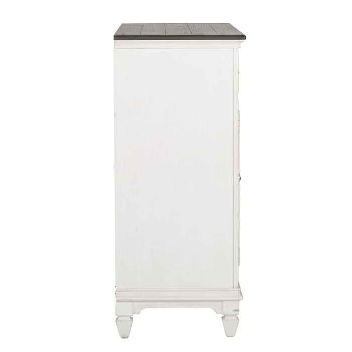 Allyson Park Buffet in White with Charcoal - Gibson McDonald Furniture & Mattress 