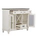 Allyson Park Buffet in White with Charcoal - Gibson McDonald Furniture & Mattress 
