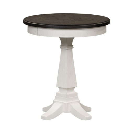 Allyson Park Chair Side Table in Wirebrushed White - Gibson McDonald Furniture & Mattress 