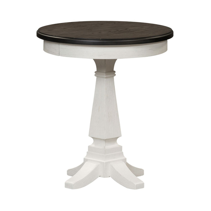 Allyson Park Chair Side Table in Wirebrushed White image