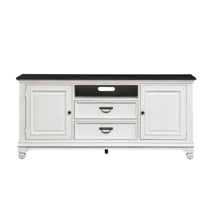 Liberty Furniture Allyson Park 66 Inch TV Console in Wirebrushed White image