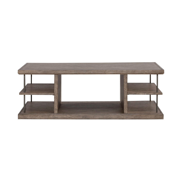 City Scape Cocktail Table in White Oak Veneers - Gibson McDonald Furniture & Mattress 