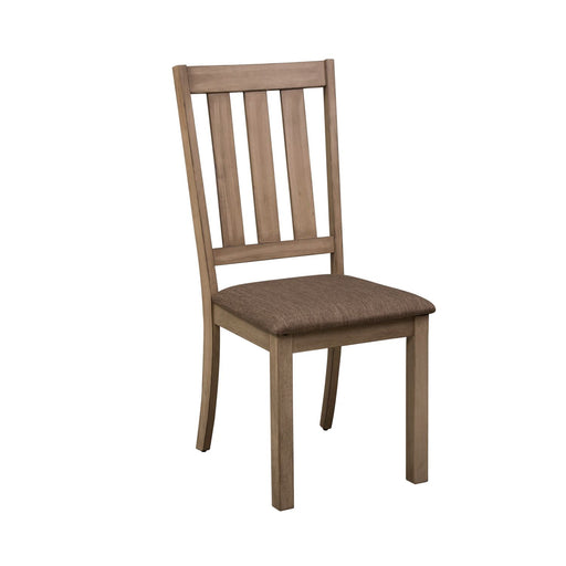 Sun Valley Slat Back Side Chair in Sandstone (RTA) - Gibson McDonald Furniture & Mattress 