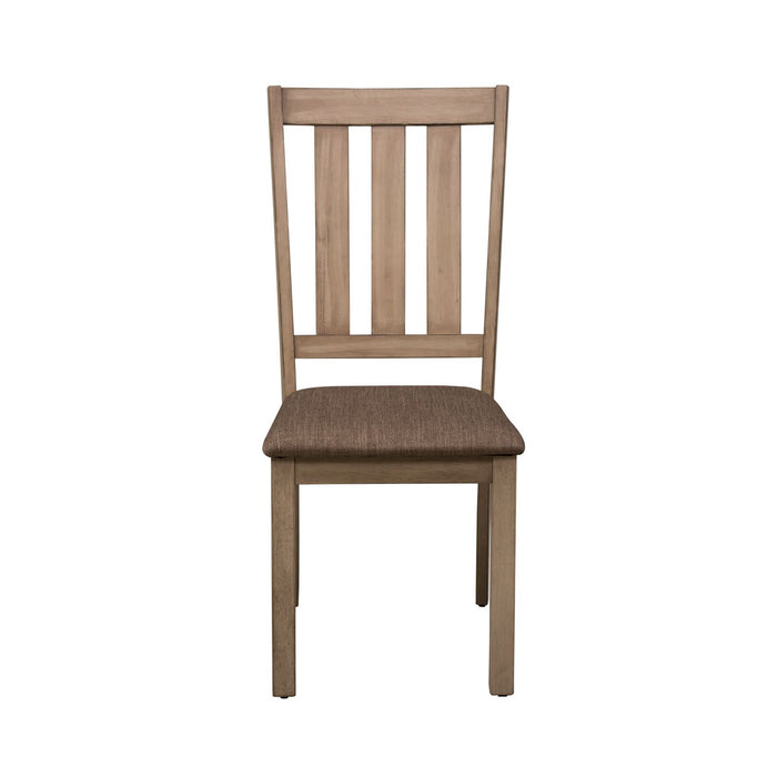 Sun Valley Slat Back Side Chair in Sandstone (RTA) - Gibson McDonald Furniture & Mattress 