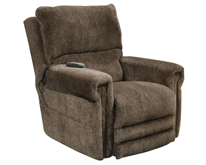 Warner Power Headrest w/Lumbar Power Lay Flat Recliner - Gibson McDonald Furniture & Mattress 