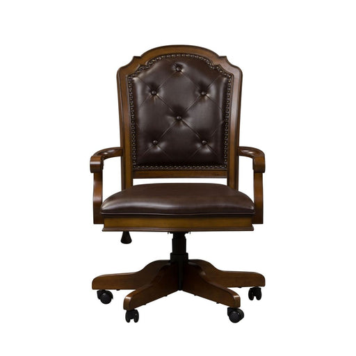Liberty Amelia Jr Executive Office Chair in Antique Toffee image