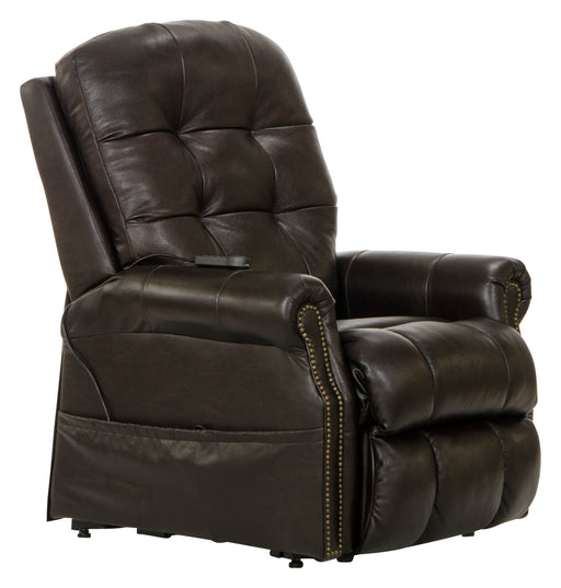 Madison Power Lift Lay Flat Recliner w/Heat & Msg (Italian Leather) - Gibson McDonald Furniture & Mattress 