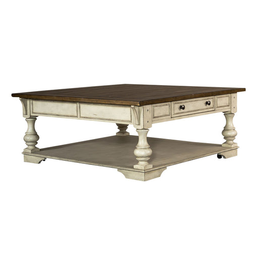 Morgan Creek Cocktail Table in Antique White - Gibson McDonald Furniture & Mattress 