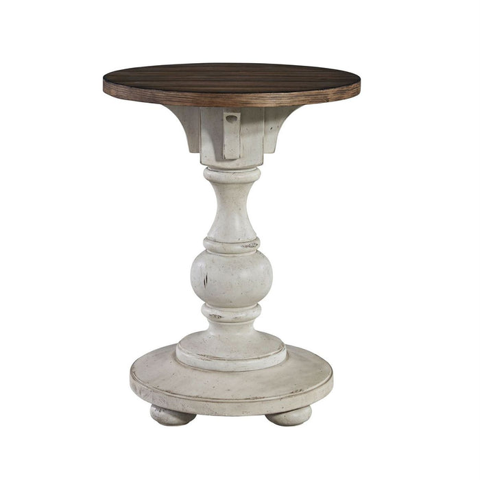 Liberty Morgan Creek Chair Side Table in Antique White