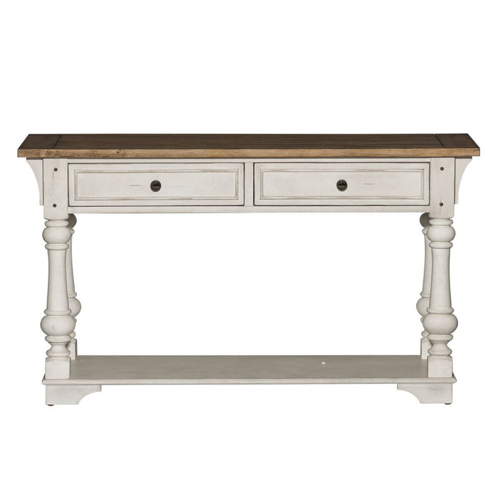 Liberty Morgan Creek Sofa Table in Antique White