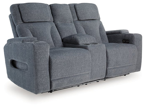 Studio Cave Power Reclining Loveseat with Console - Gibson McDonald Furniture & Mattress 