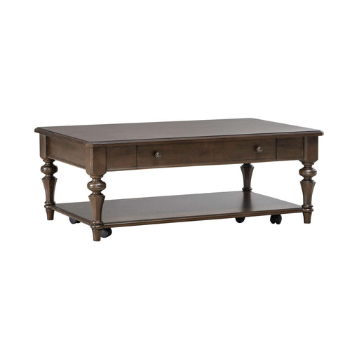 Arden Road Rectangular Cocktail Table in Satin Cherry - Gibson McDonald Furniture & Mattress 