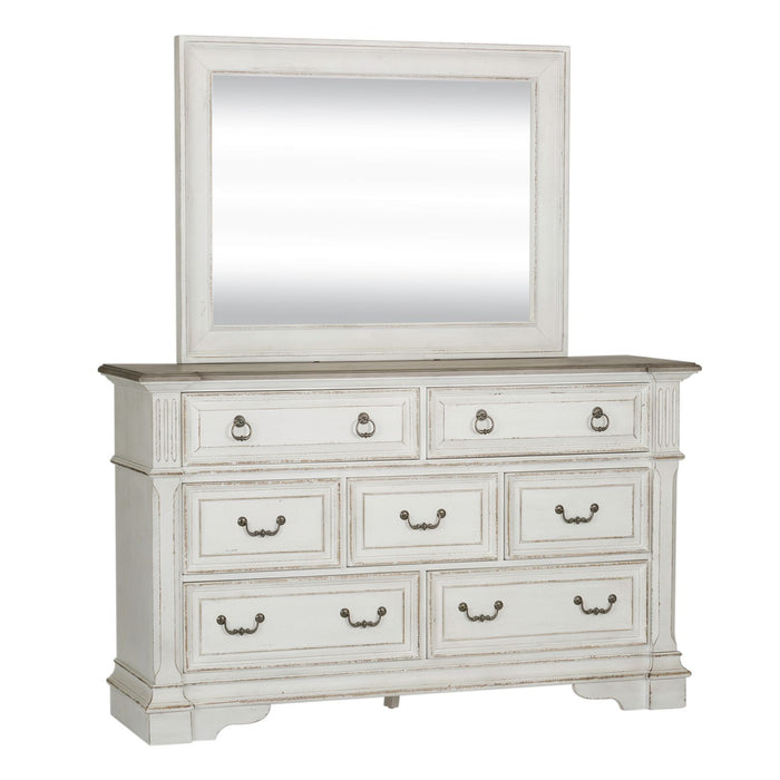 Abbey Park King Panel Bed, Dresser & Mirror, Chest - Gibson McDonald Furniture & Mattress 