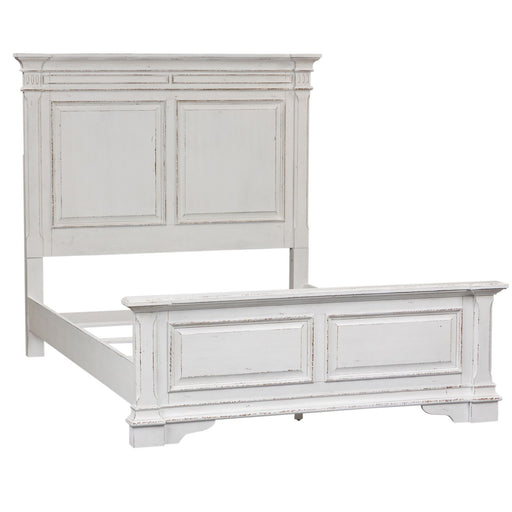 Abbey Park King Panel Bed, Dresser & Mirror, Night Stand - Gibson McDonald Furniture & Mattress 