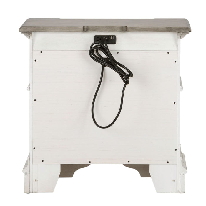 Abbey Park Drawer Nightstand in Antique White - Gibson McDonald Furniture & Mattress 