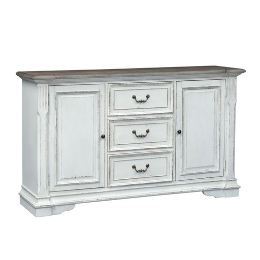 Abbey Park Buffet in Antique White - Gibson McDonald Furniture & Mattress 