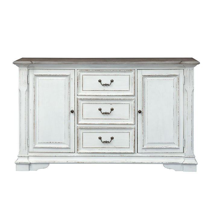 Abbey Park Buffet in Antique White - Gibson McDonald Furniture & Mattress 