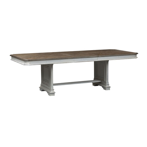 Abbey Park 5 Piece Trestle Table Set - Gibson McDonald Furniture & Mattress 