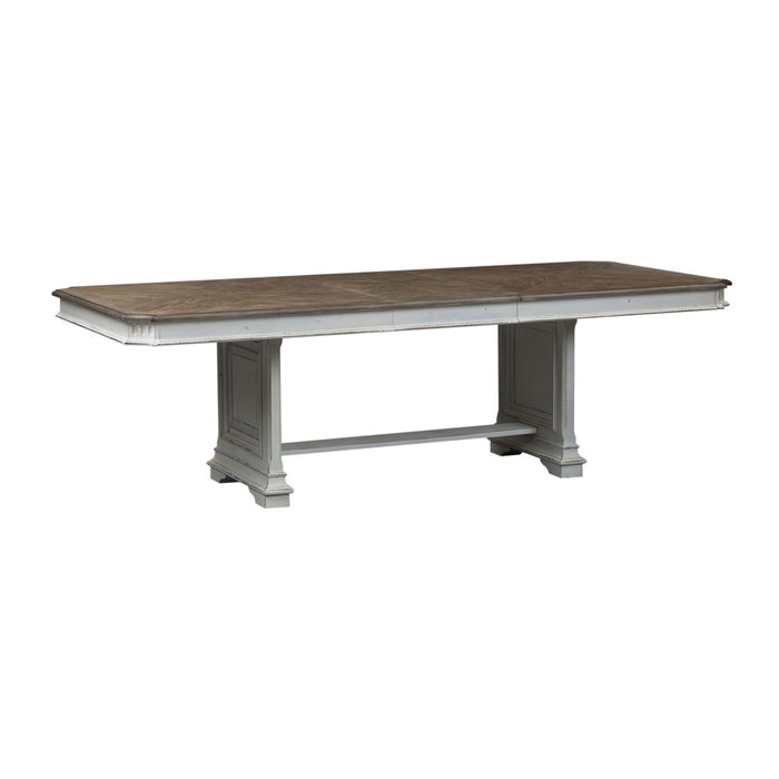 Abbey Park 7 Piece Trestle Table Set - Gibson McDonald Furniture & Mattress 