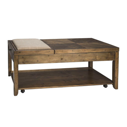 Mitchell Cocktail Table in Brown - Gibson McDonald Furniture & Mattress 